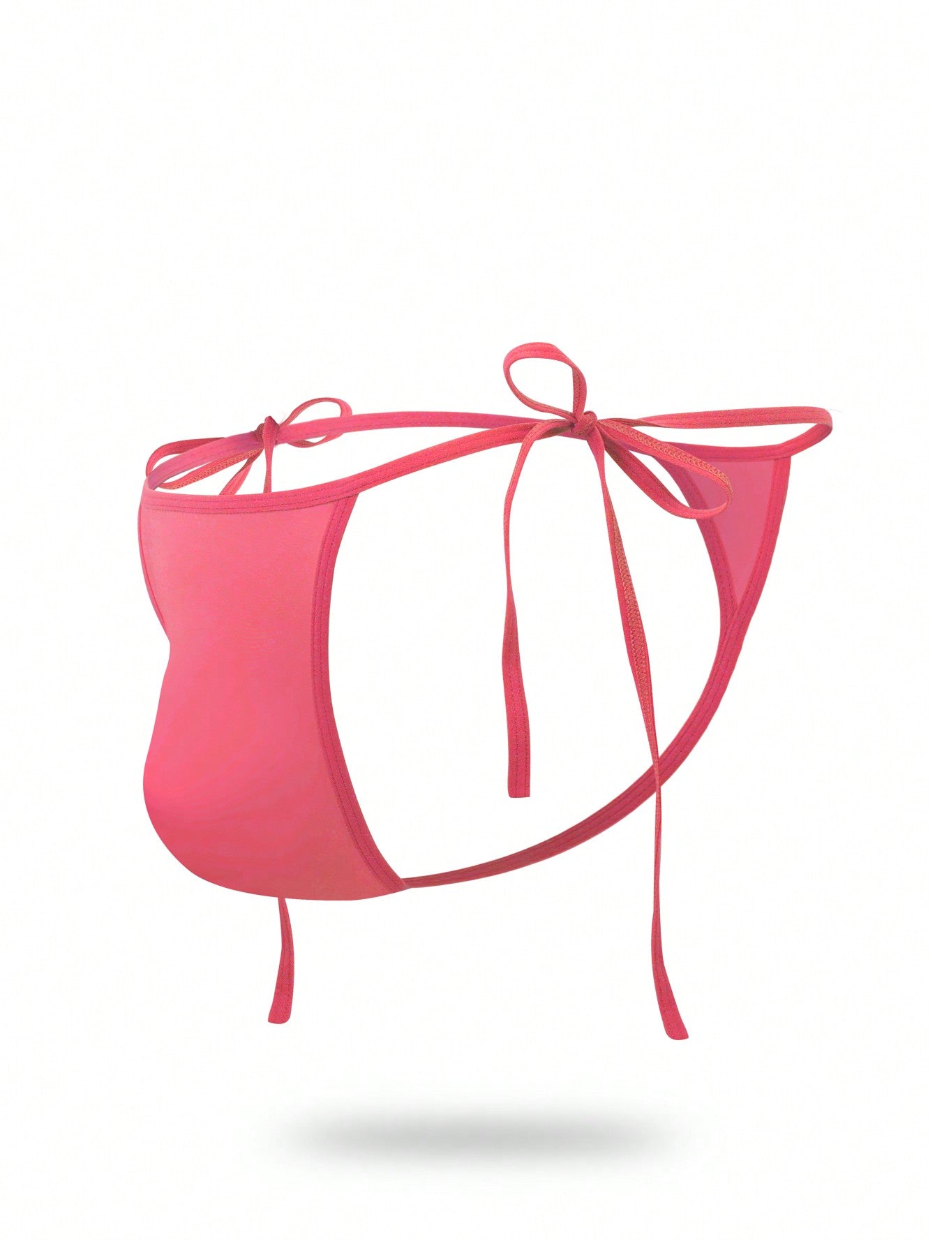 Men’s Plain Black Knitted Fabric Short With Knot Detail And Medium Stretch For Daily Use