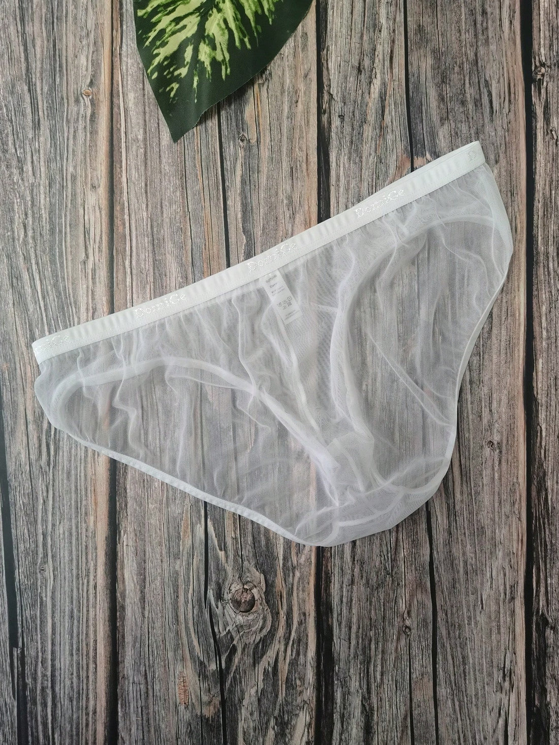 Sheer Mesh Low Waist Full Coverage Briefs For Men