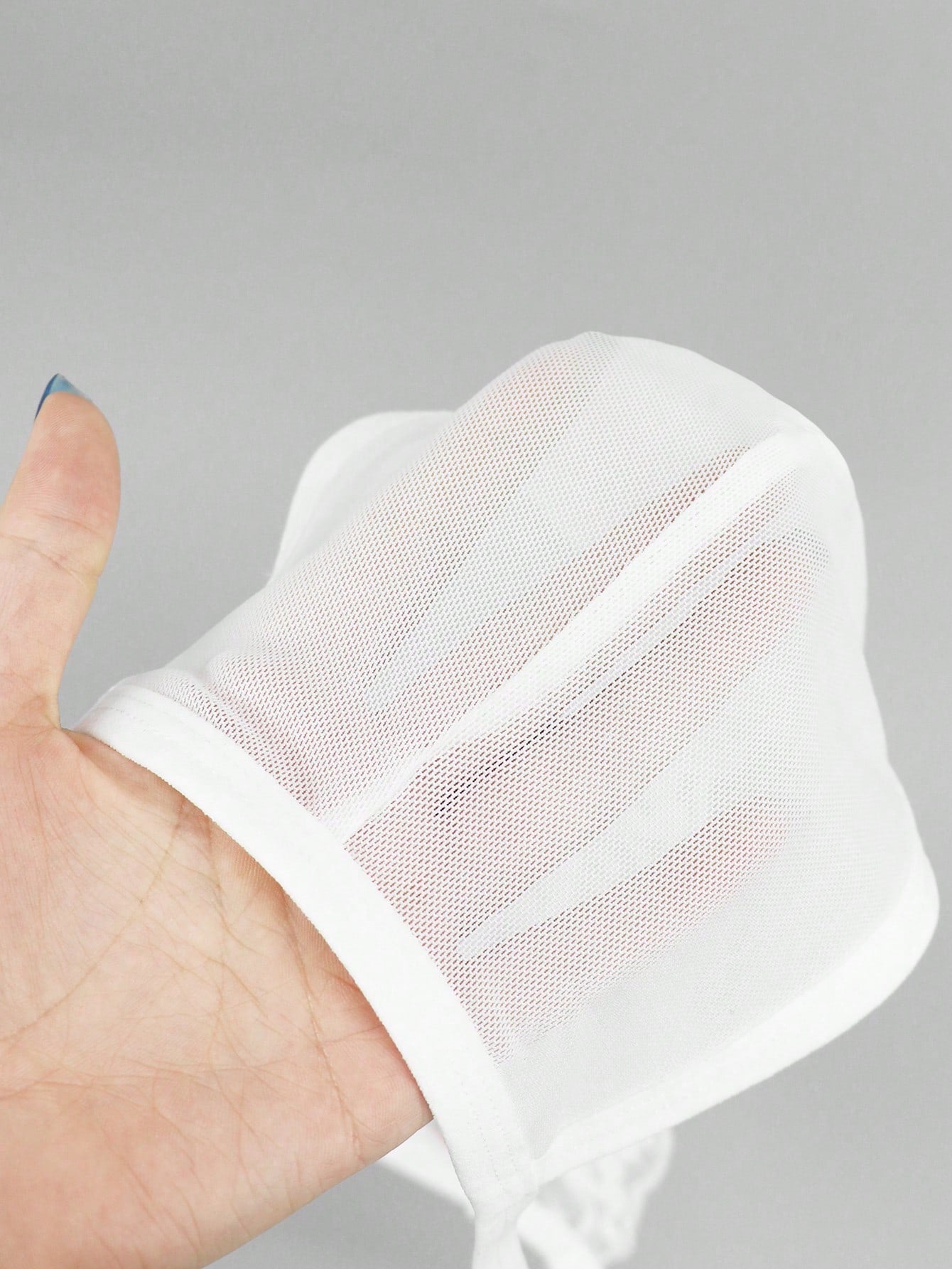 1pc Men’s Black Mesh Short with Lace Trim at Waist, Lightweight and Breathable Fabric