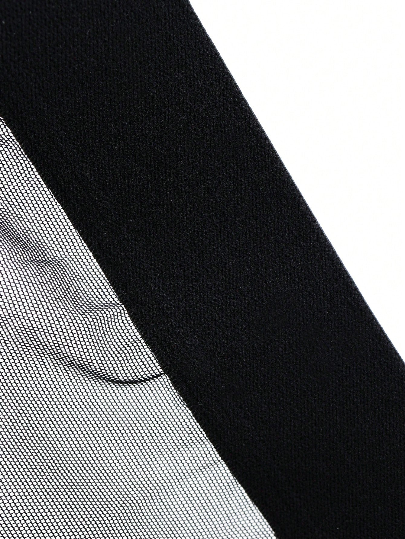 Men's black mesh triangle briefs with mid-rise cut and medium-stretch fabric