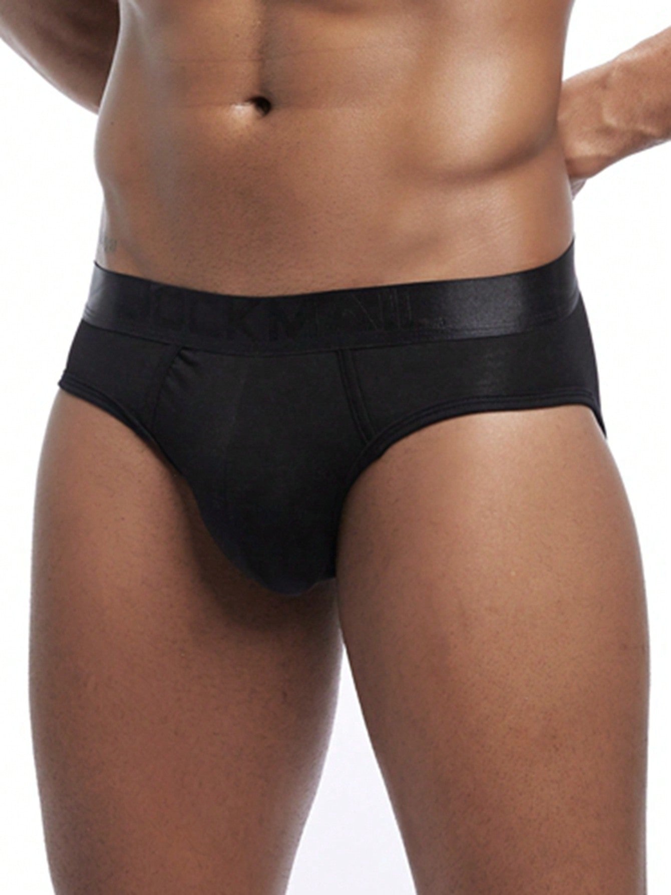 1pc Men's Solid Color Soft & Comfortable Briefs