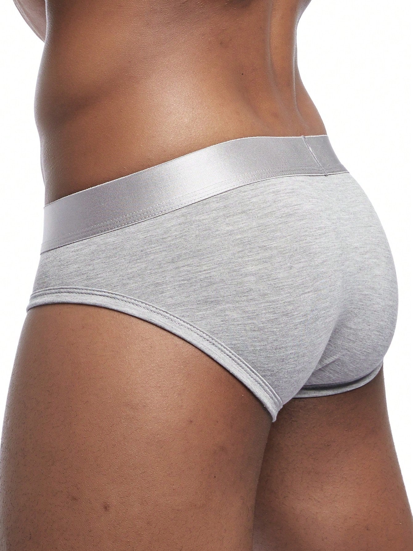 1pc Men's Solid Color Soft & Comfortable Briefs