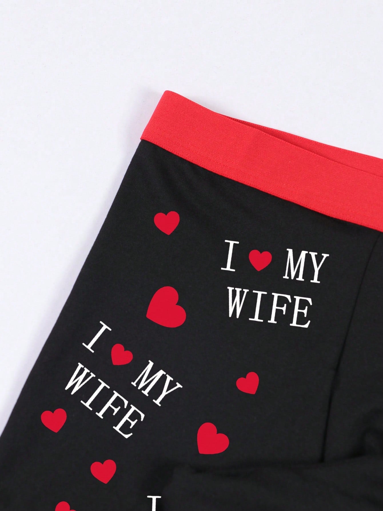 Men's Black Eye, Letter, Heart Print Elephant Pocket Stylish Underwear, Comfortable Breathable Stretchy Briefs