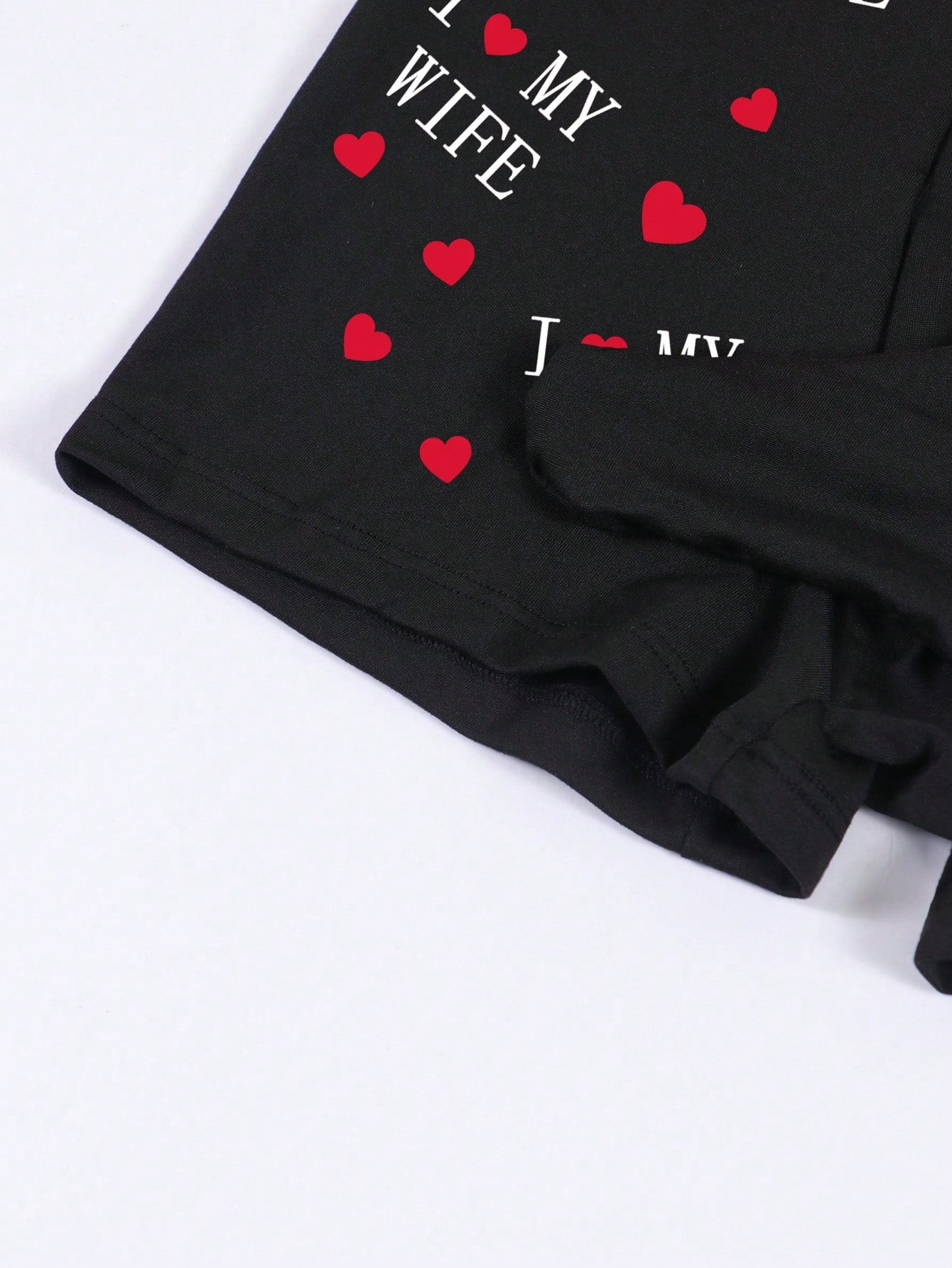 Men's Black Eye, Letter, Heart Print Elephant Pocket Stylish Underwear, Comfortable Breathable Stretchy Briefs