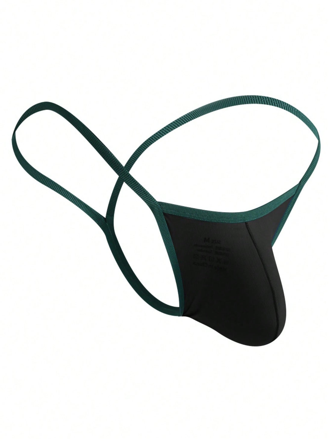 Men's Colorblock Low-Rise Sexy Thong Underwear With Backside Cutout