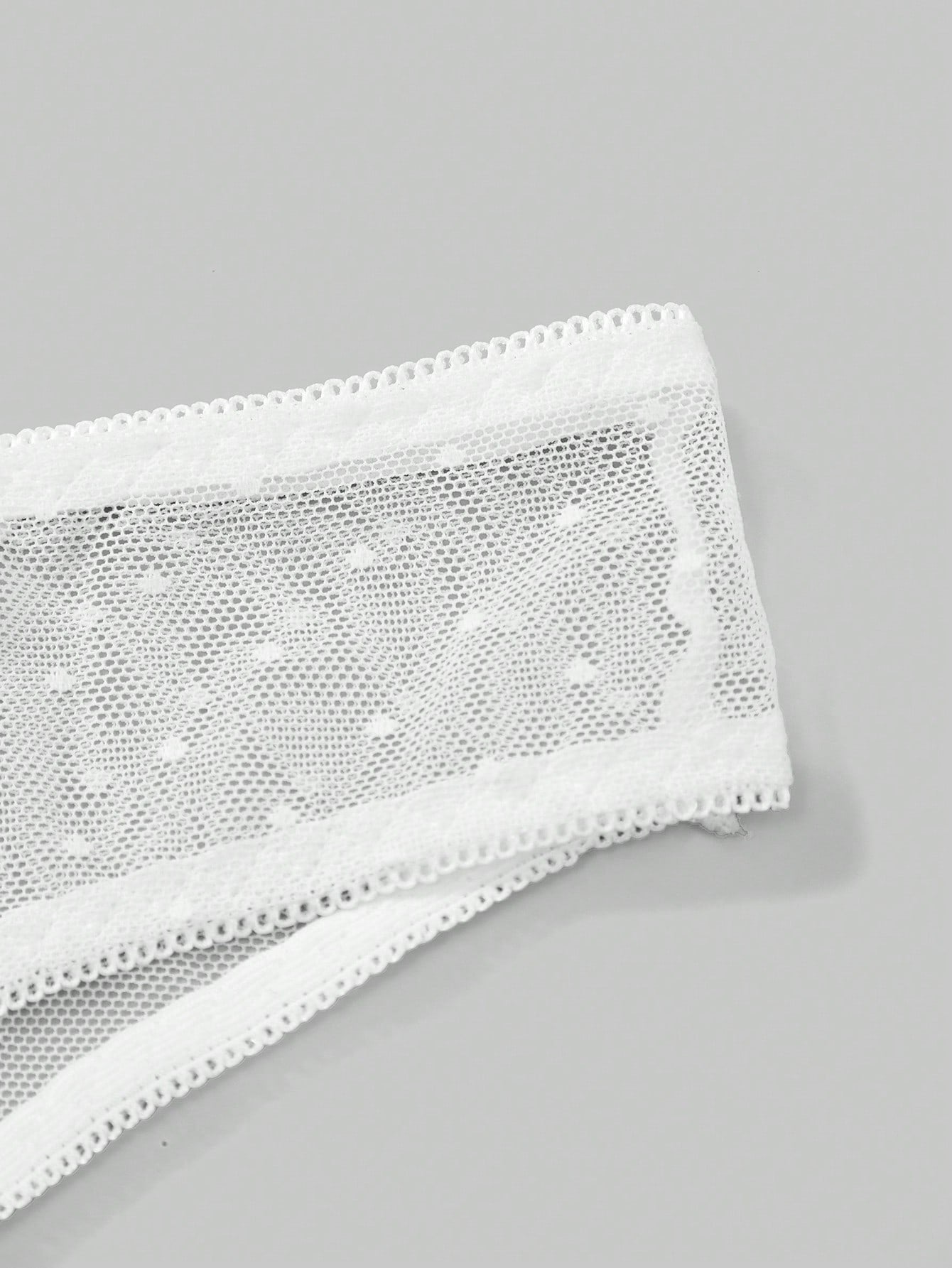 Men's 3-piece lace briefs set with contrast waistbands, low-rise semi-sheer design, and multicolor knitted fabric.