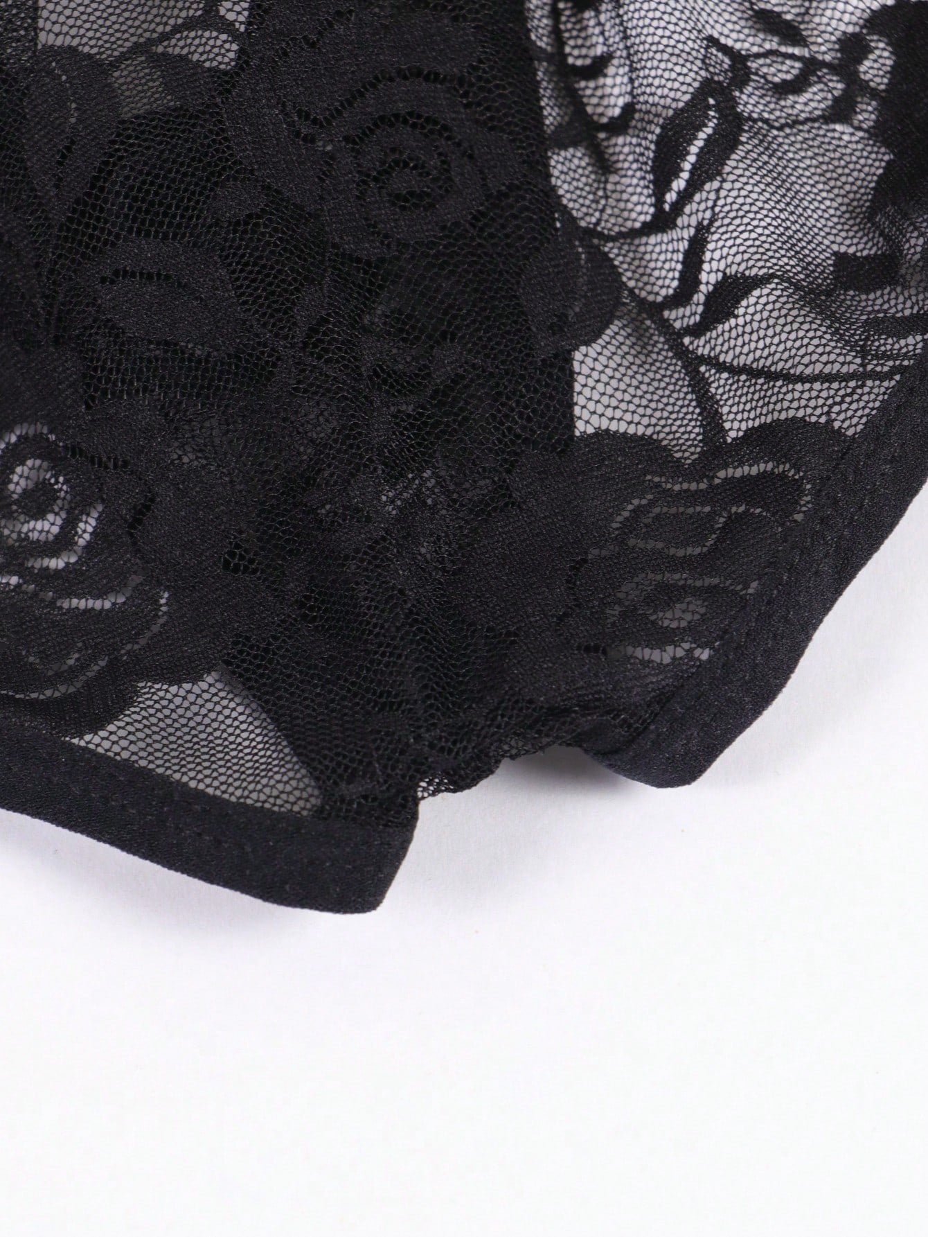 Men's Sexy Lace Floral Thong Underwear With Front Cutout, Hollow, Breathable And Comfortable, Decorated With Bow
