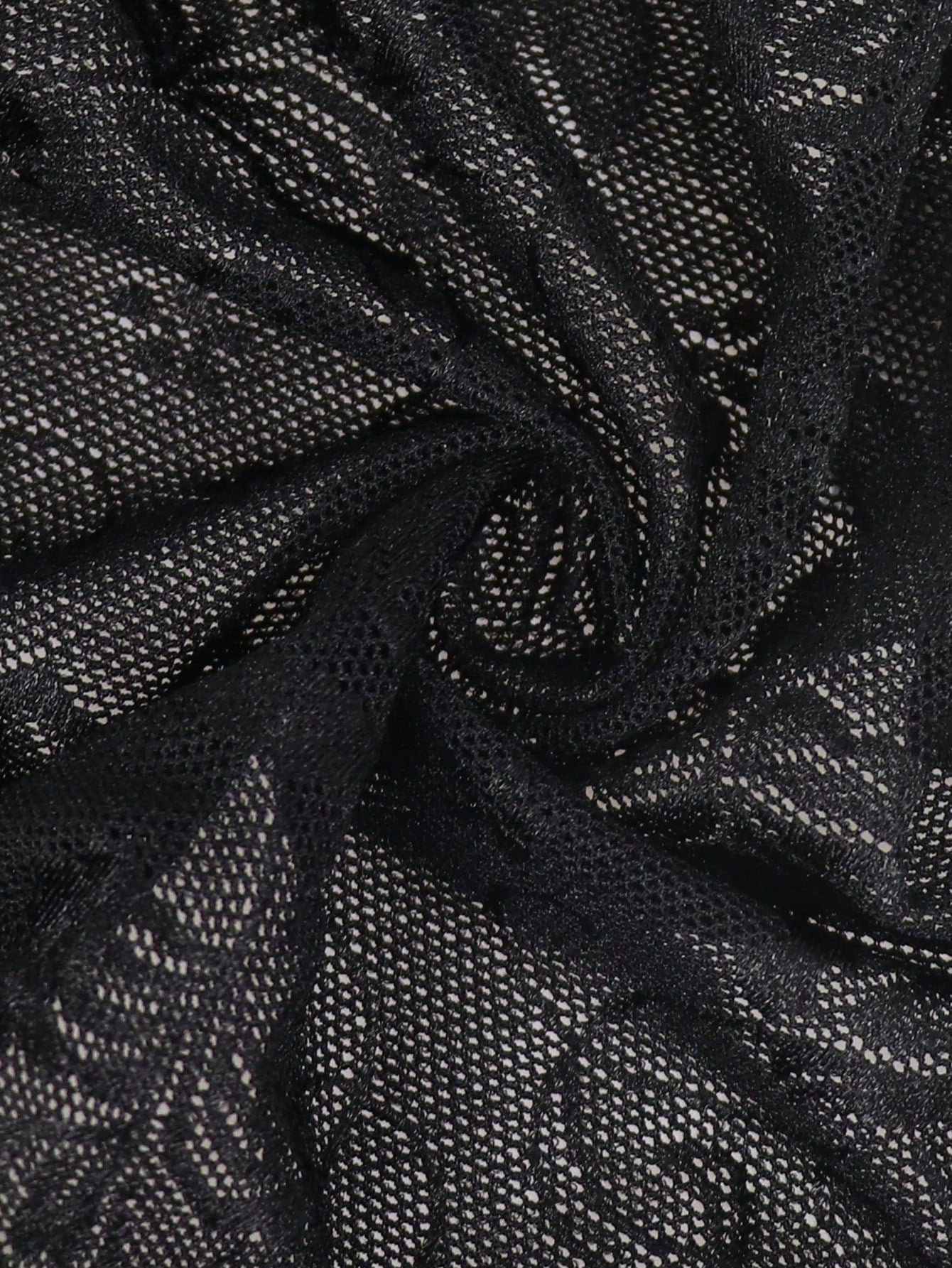 Men's black low-rise mesh boxer shorts with contrast lace details and a plain design