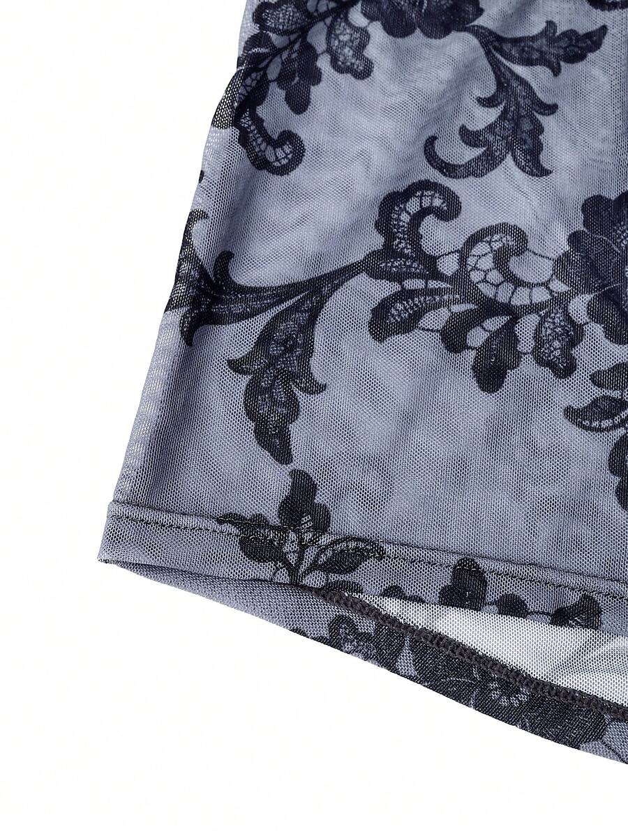 Rest Era Men's Patchwork Casual Everyday Boxer Briefs in black featuring contrast binding and a mid-rise waist.