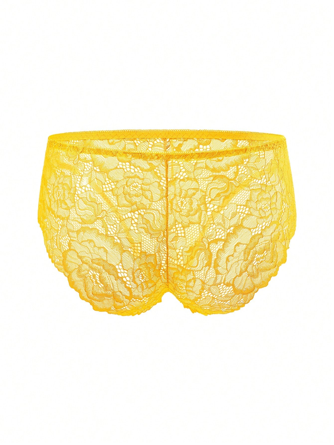 1pc Men's Lace Patchwork Sexy Briefs