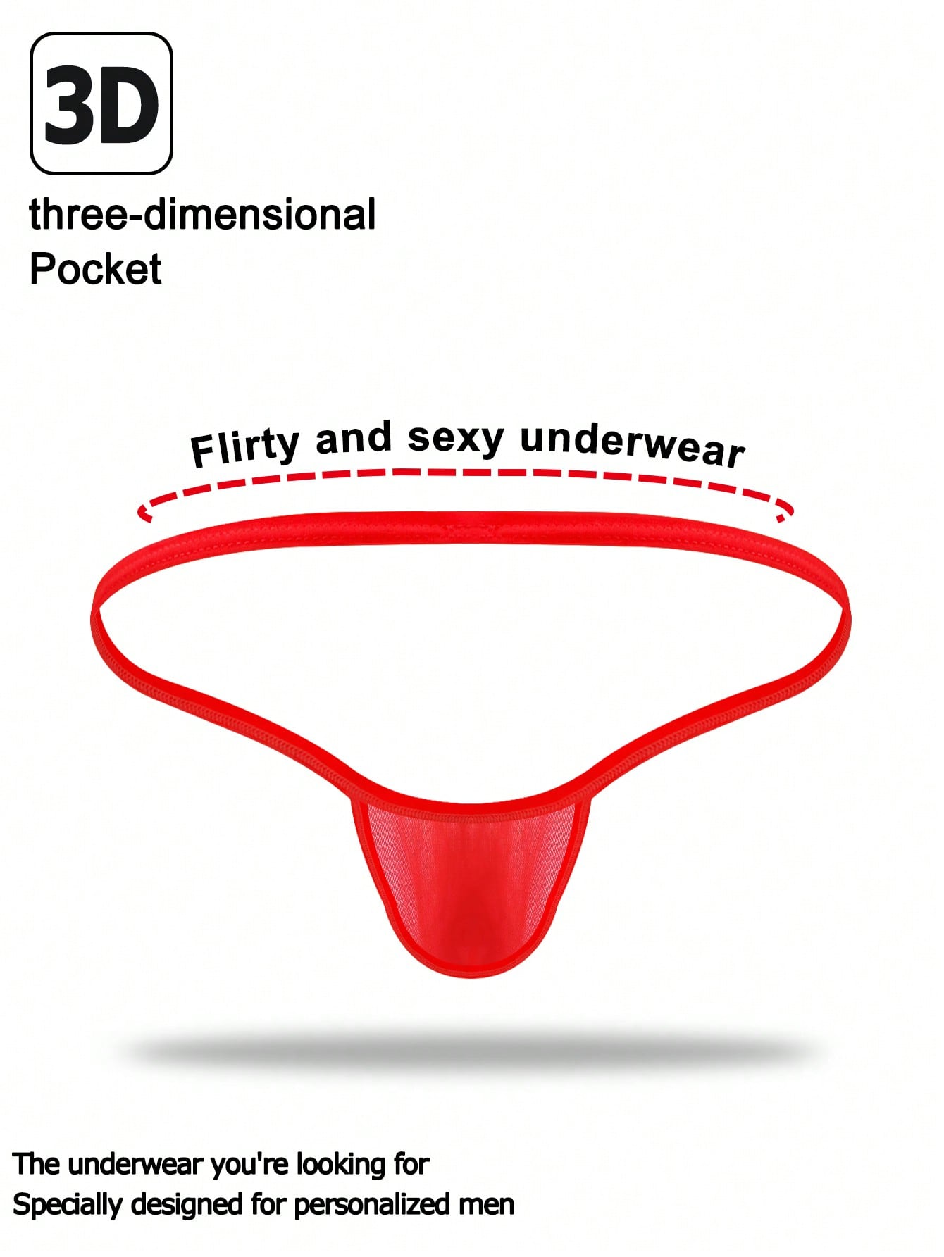 Men's mid-rise mesh jockstrap brief with a plain design and medium-stretch fabric