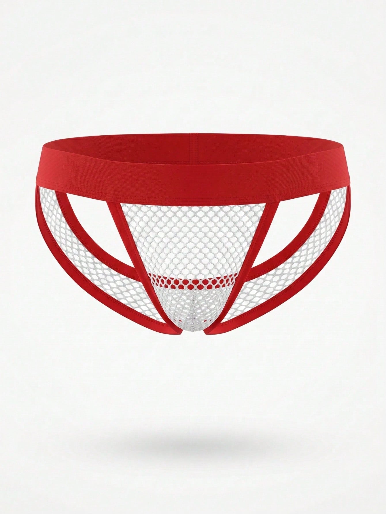 1pc Black Fashionable Mesh Backless Sexy Men's Briefs