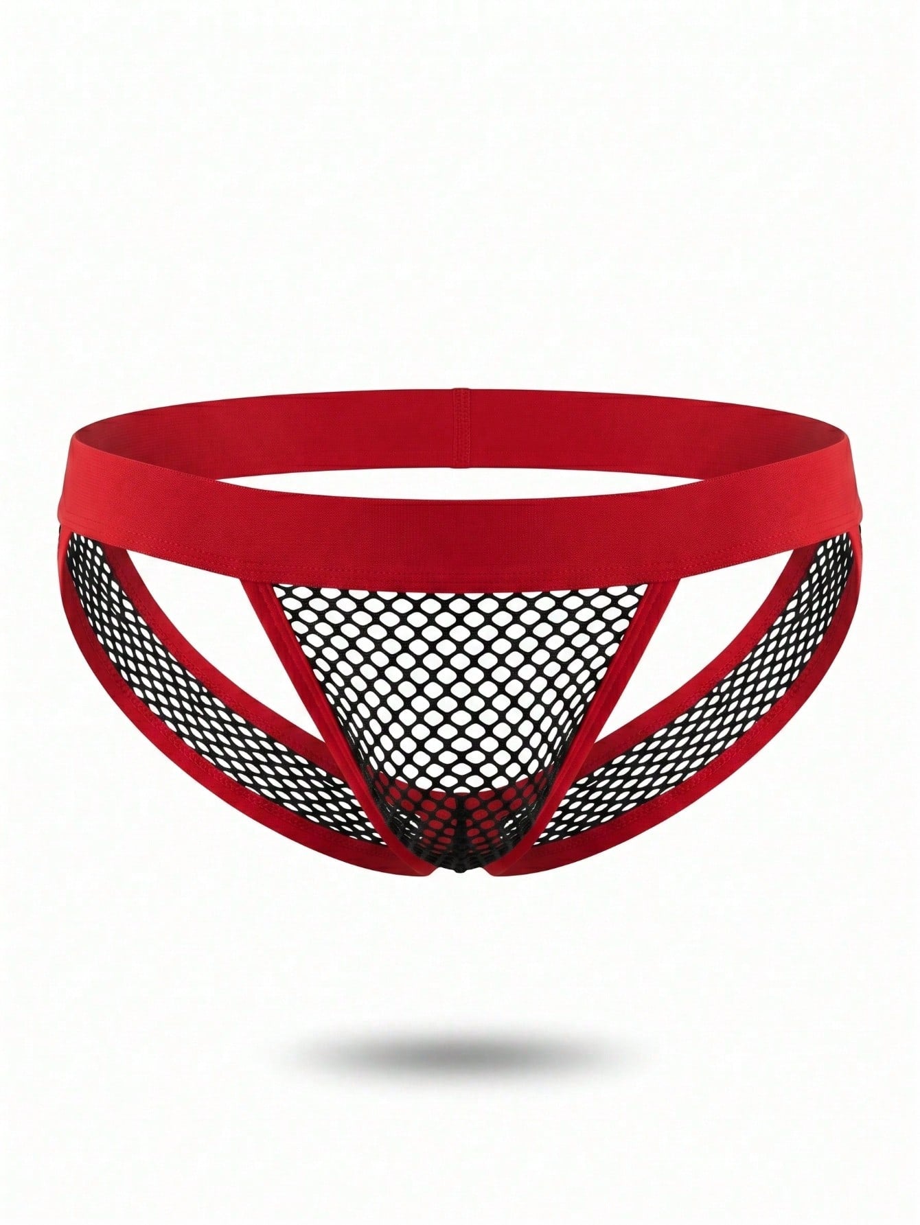 1pc Black Fashionable Mesh Backless Sexy Men's Briefs