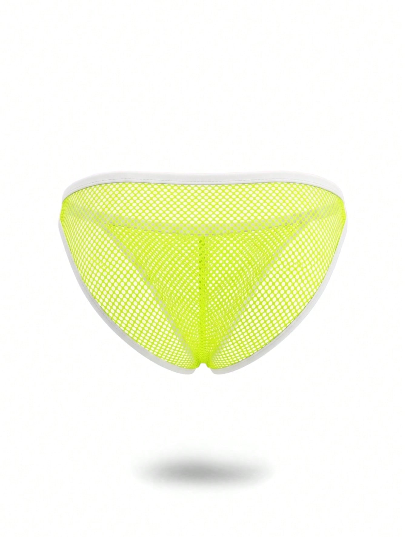 1pc Green Men's Mesh High-Cut Triangle Briefs