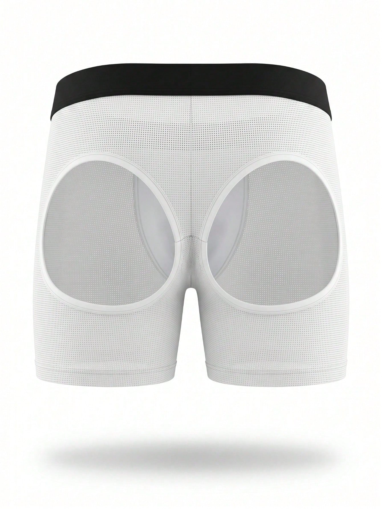 Fashionable White Square Cut Sexy Men's Underwear With Masculine Style