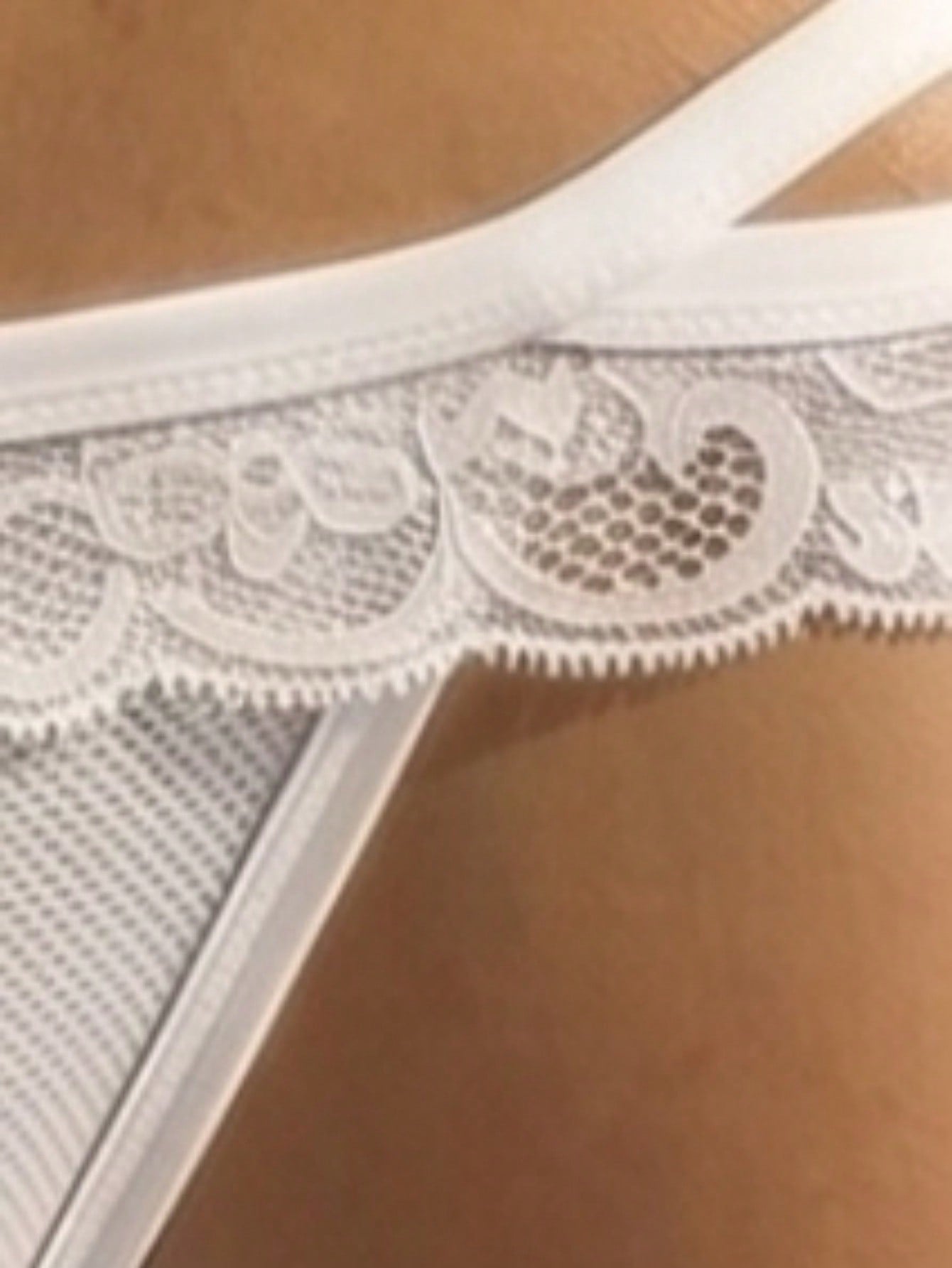 Fashionable Black Hollow Mesh Seductive Sexy Black Lace Mid-Waist Men's Lingerie