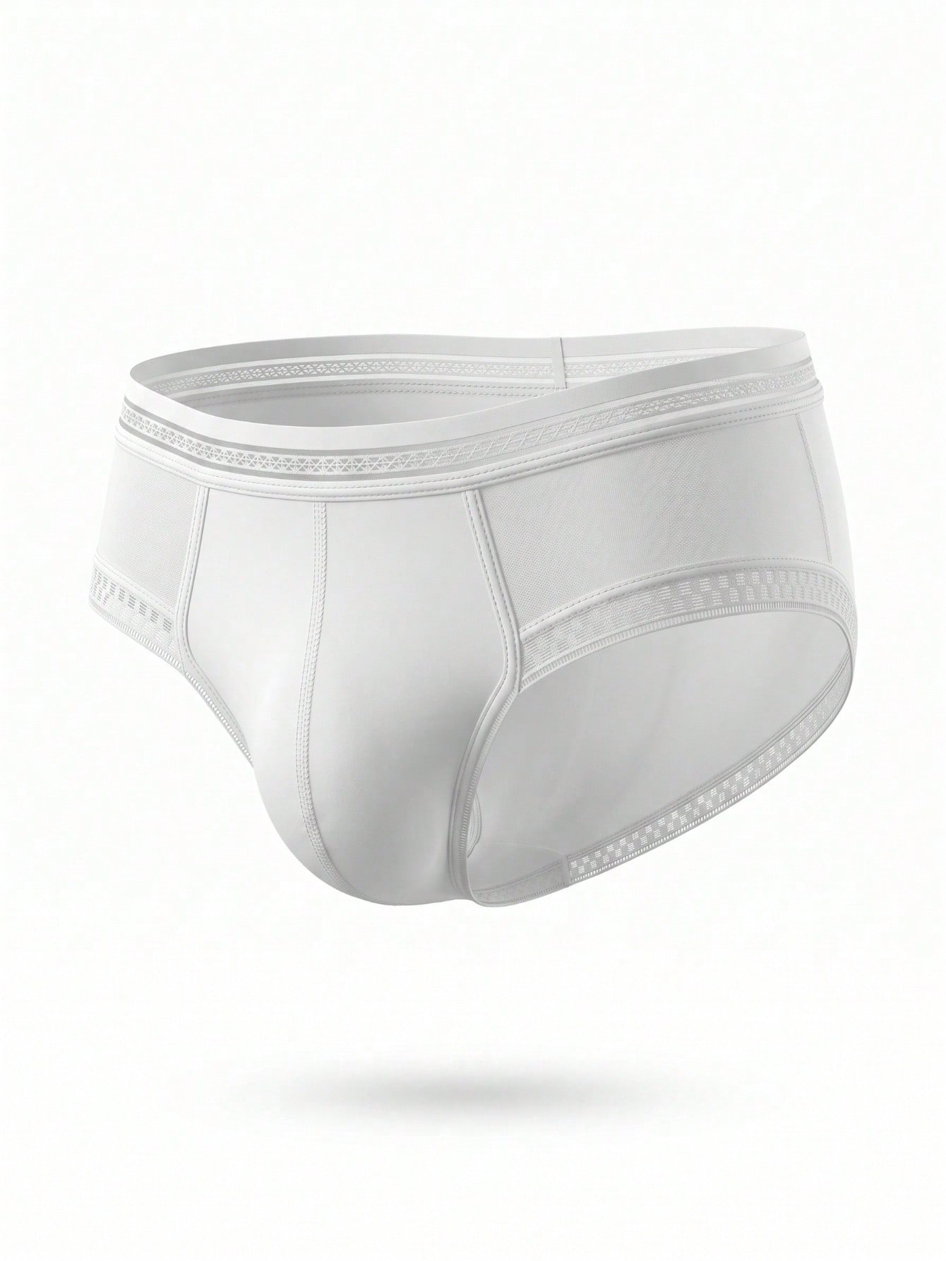 1pc Men's Lace Trim Briefs