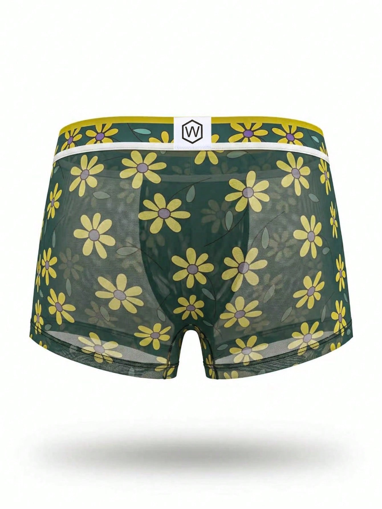 1pc Men's Floral Print Boxer Briefs