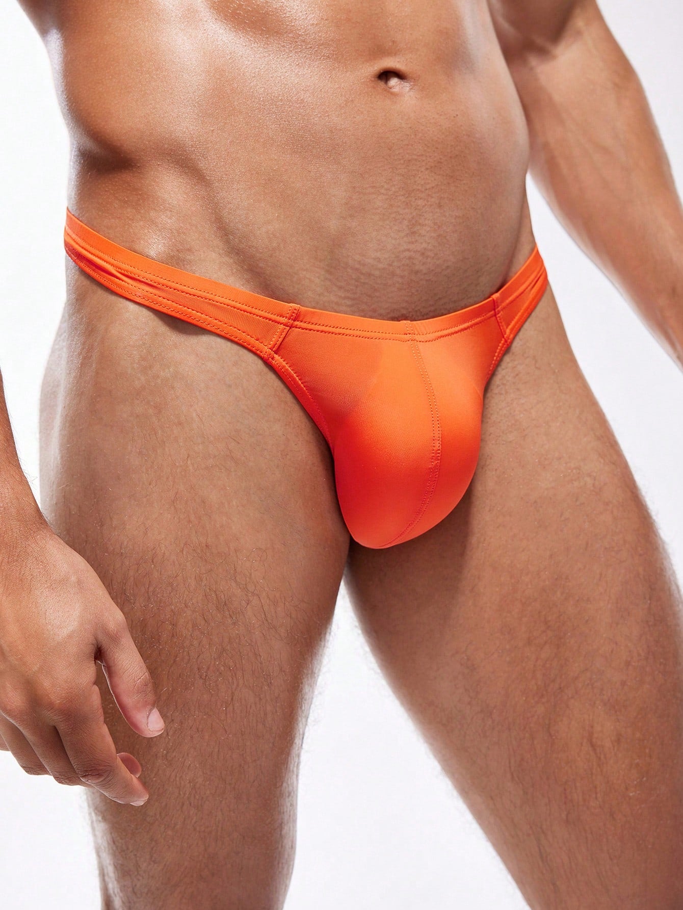 Men’s Solid Color Short Simple Bottom Design For Daily Wear