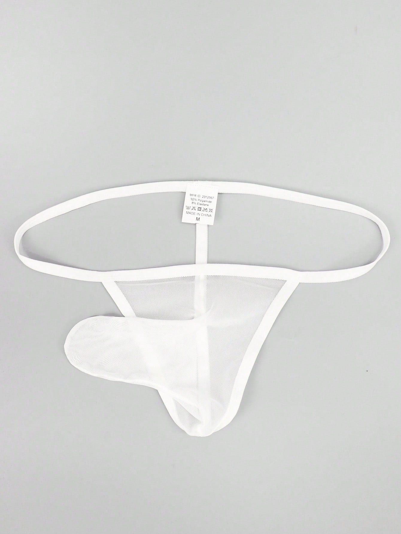 1pc Men’s Red Mesh Short, Breathable Fabric, Basic Structure, Everyday Style