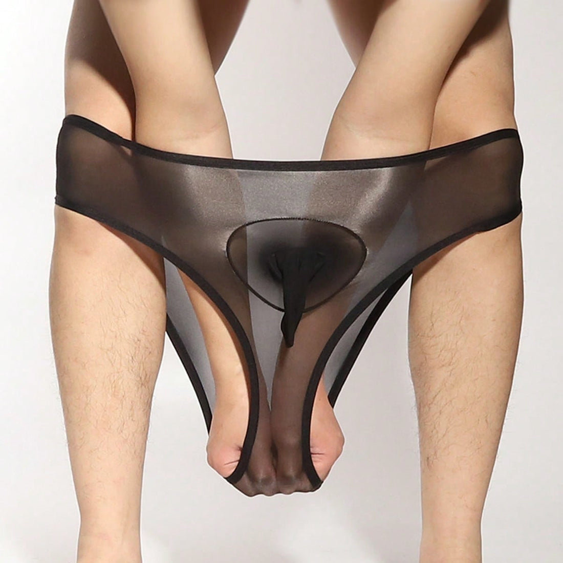 See Through Breathable Briefs With Pouch For Men