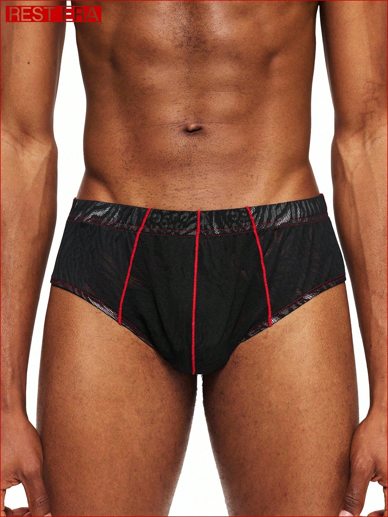 Mesh Jacquard Briefs For Men
