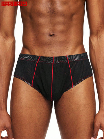 Mesh Jacquard Briefs For Men