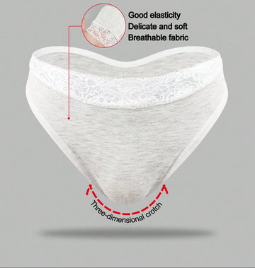 Men’s Lace Trim Short, Shadow Grey and White Color Options, Lightweight Fabric, Clean Design