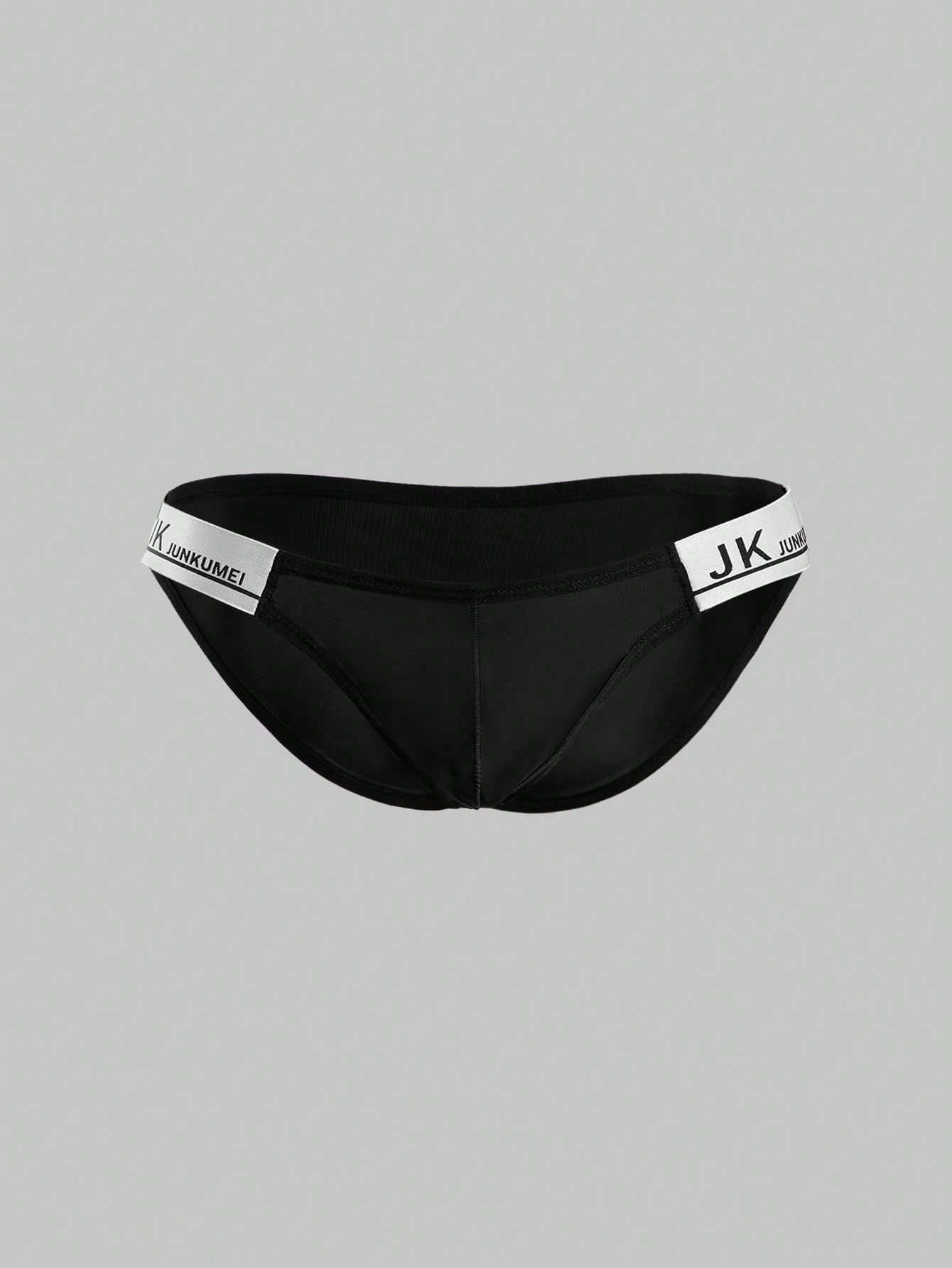 1pc Men’s Silk-Style Fabric Short, Solid Color, Smooth Texture, For Daily Wear