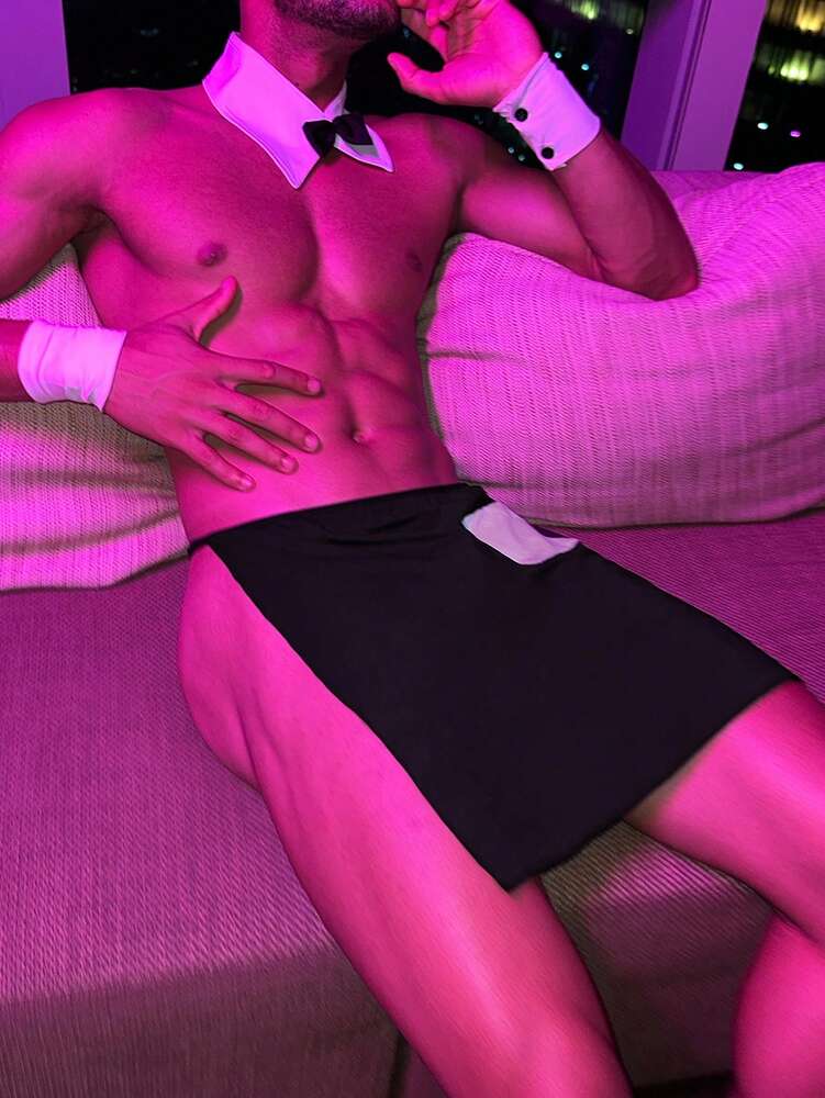 Men’s Themed Costume Style Shorts, Solid Color Fabric, Decorative Details, For General Occasions