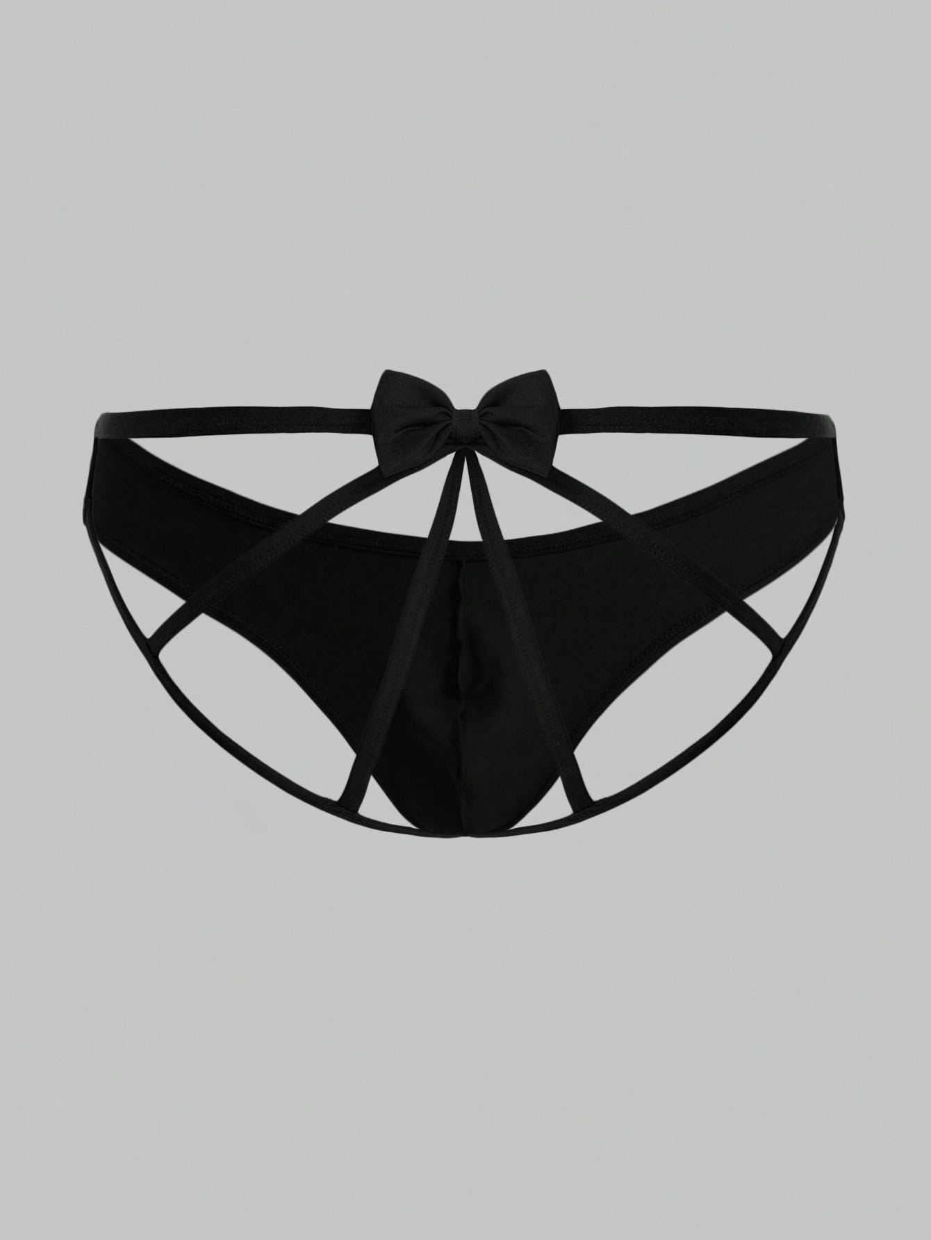 Men’s Solid Color Short Hollow Design Minimal Decor Detail For Daily Styling