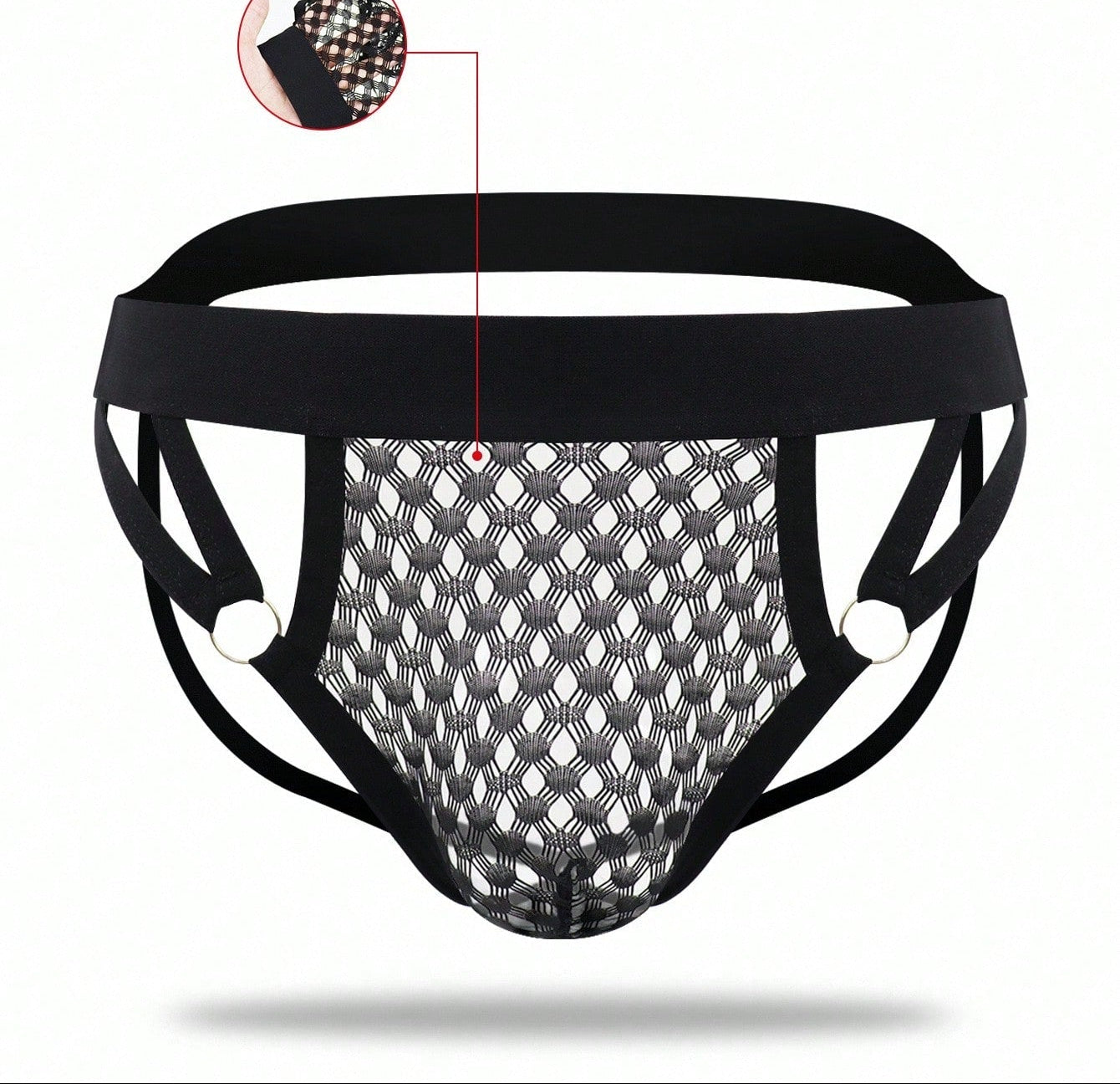 Men’s Solid Color Short with Mesh Detail, Lightweight Material, Simple Everyday Style