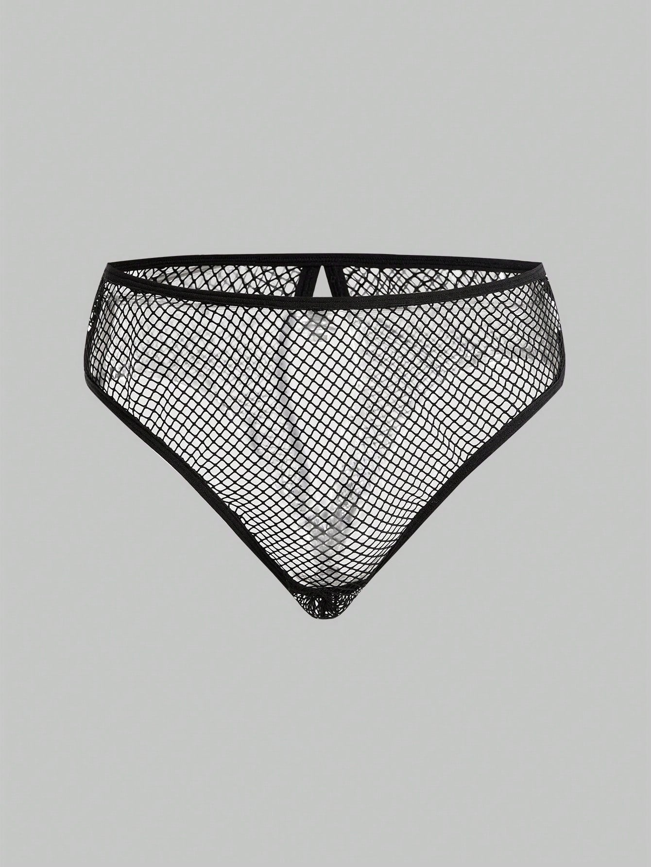 Men’s Solid Color Short With Mesh Pattern Design, Lightweight Structure, For Daily Wear