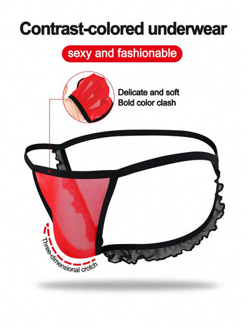 Hollow Out Mesh Briefs For Men