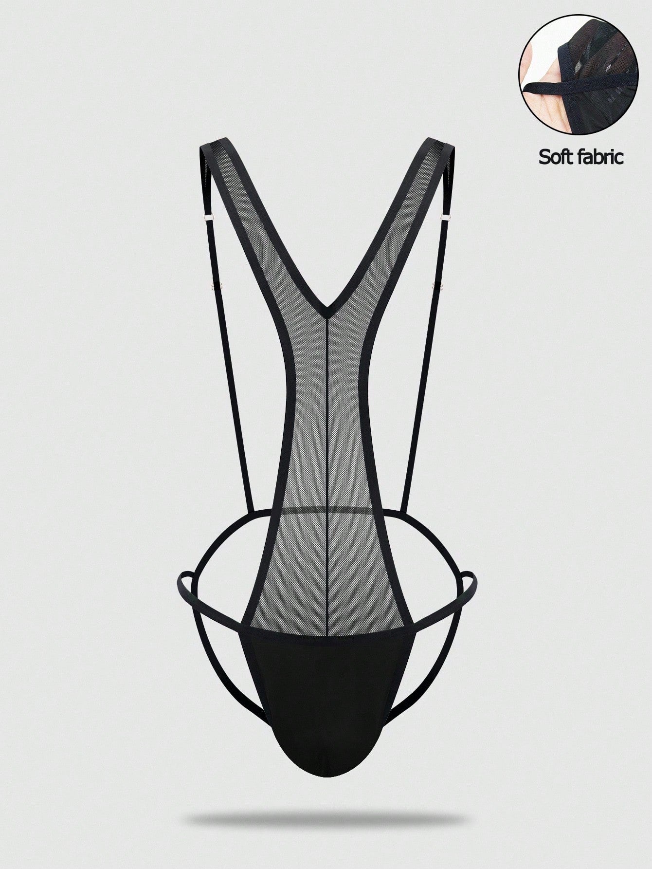 Men’s One-Piece Style Short With Mesh Fabric, Lightweight Structure, For Everyday Use