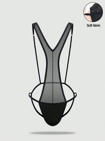 Men’s One-Piece Style Short With Mesh Fabric, Lightweight Structure, For Everyday Use