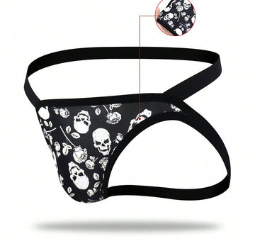 1pc Men’s Print Short, Lightweight Fabric, Simple Construction, Everyday Style