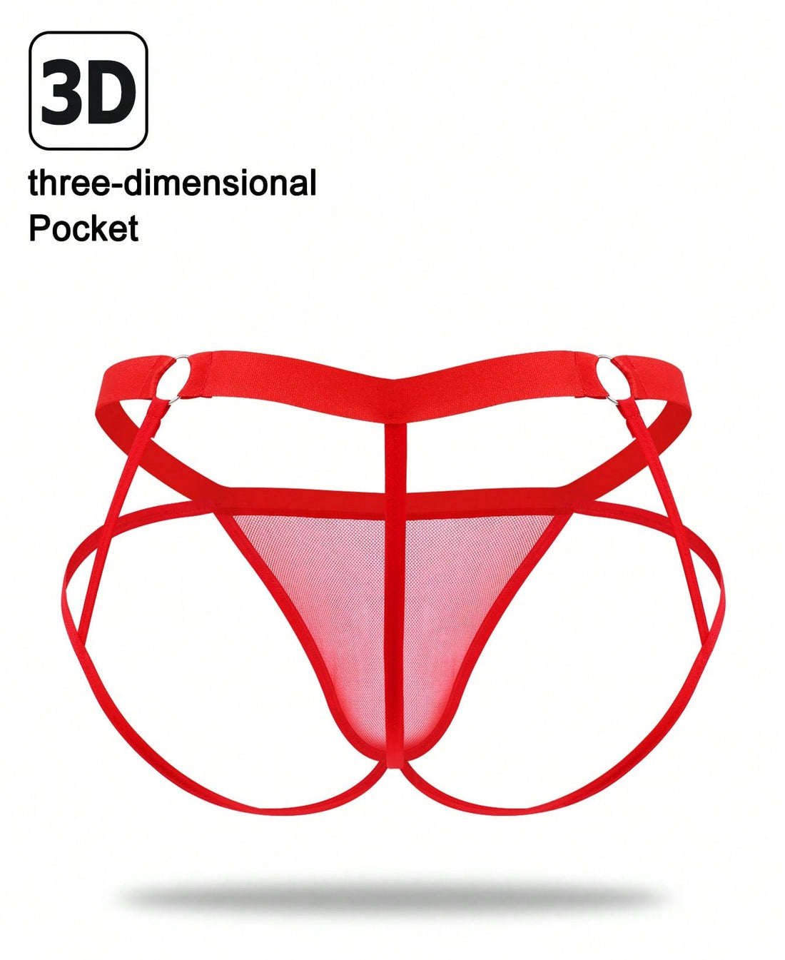 1pc Men’s Mesh Short, Mid-Waist Design, Lightweight Fabric, Simple Structure