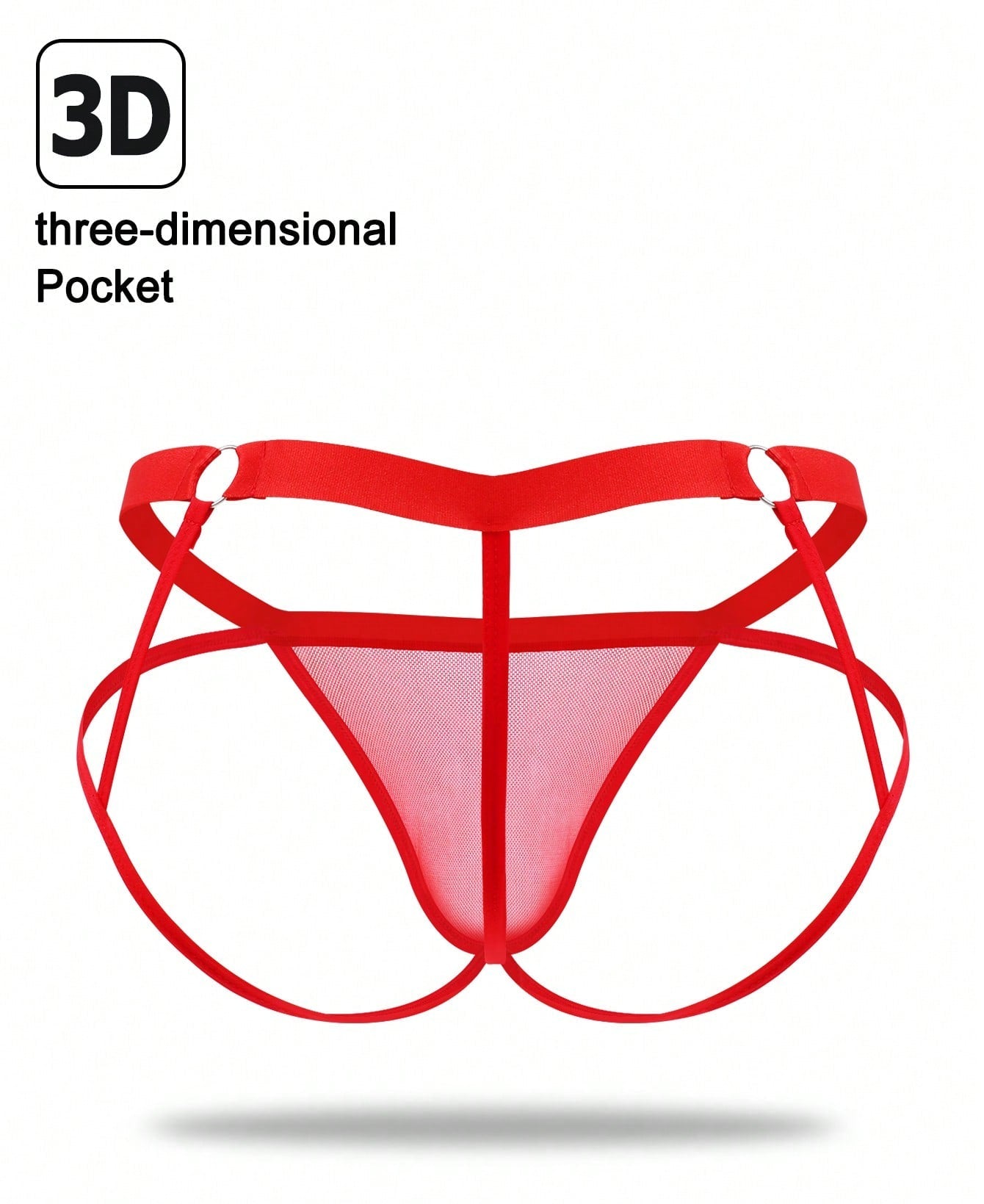 1pc Men’s Mesh Short, Mid-Waist Design, Lightweight Fabric, Simple Structure