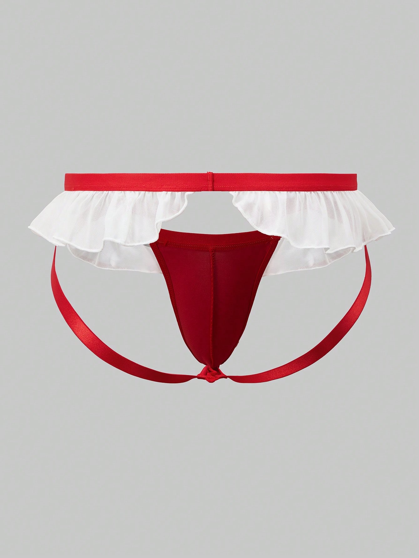 Men’s Contrast Color Mesh Fabric Short With Trim Detail, Lightweight Design, For Daily Wear