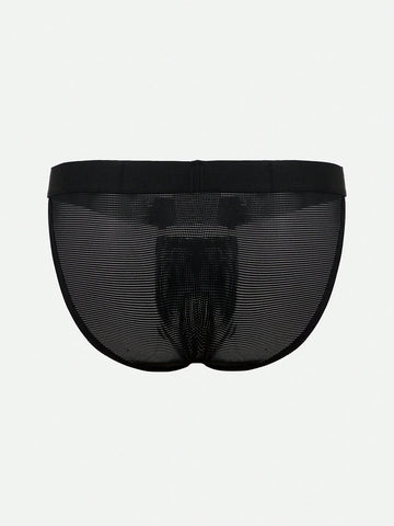 1pc Men’s Black Commuter Short, Solid Color Design, Lightweight Fabric for Daily Wear