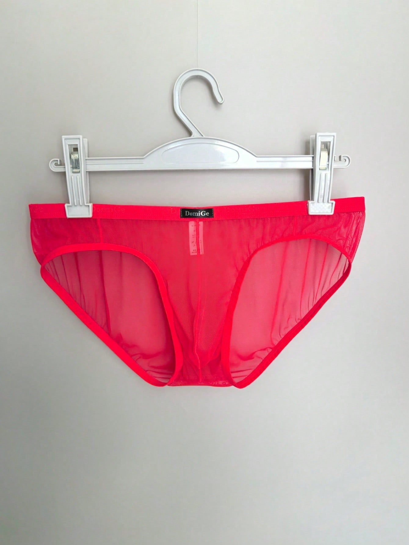 Sheer Mesh Low Waist Full Coverage Briefs For Men