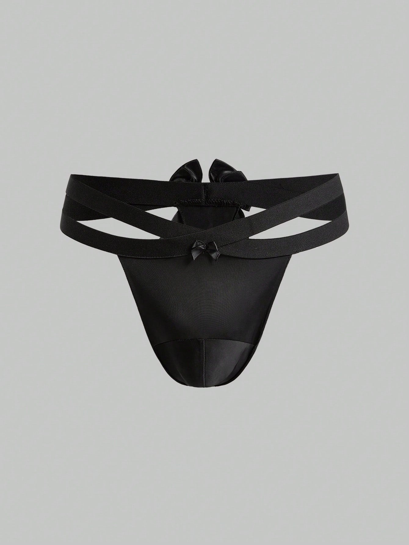 Men’s Black Mesh Texture Short With Minimal Front Detail For Daily Wear