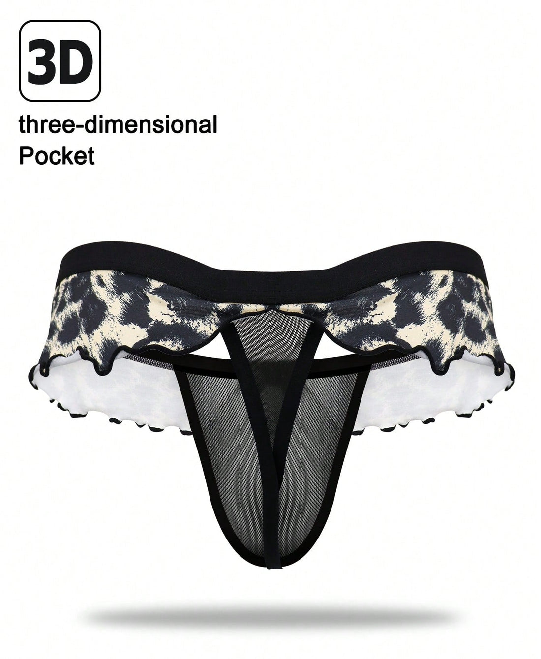 1pc Men’s Black Mesh Short, Low-Waist Style, Lightweight and Breathable Fabric