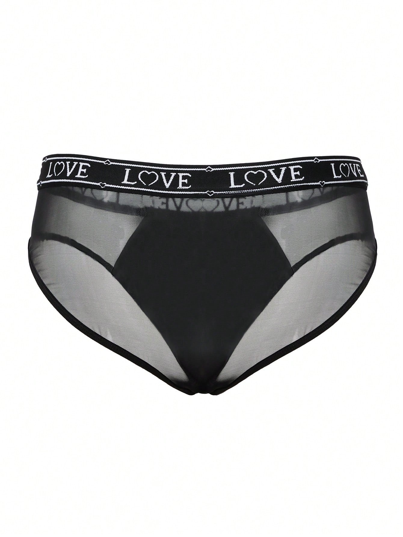 Men’s Black Mesh Patchwork Short With Letter Graphic Tape Detail, Minimal Design, For Everyday Use