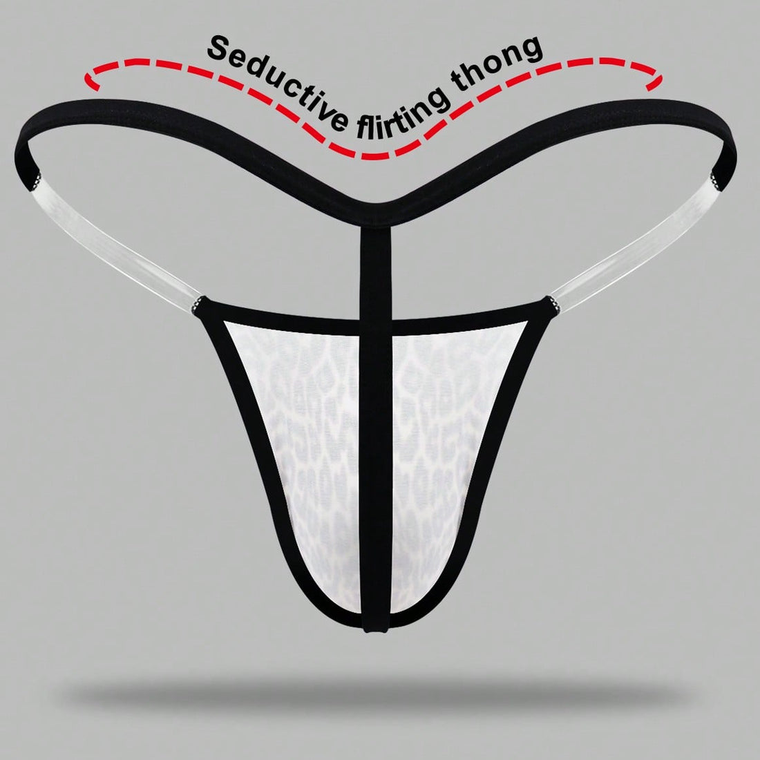 Men's Leopard Print Thong Underwear