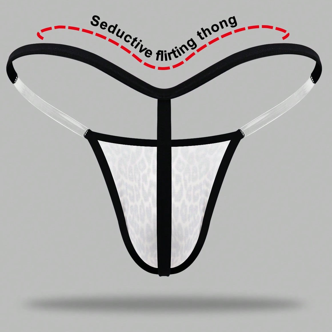 Men's Leopard Print Thong Underwear
