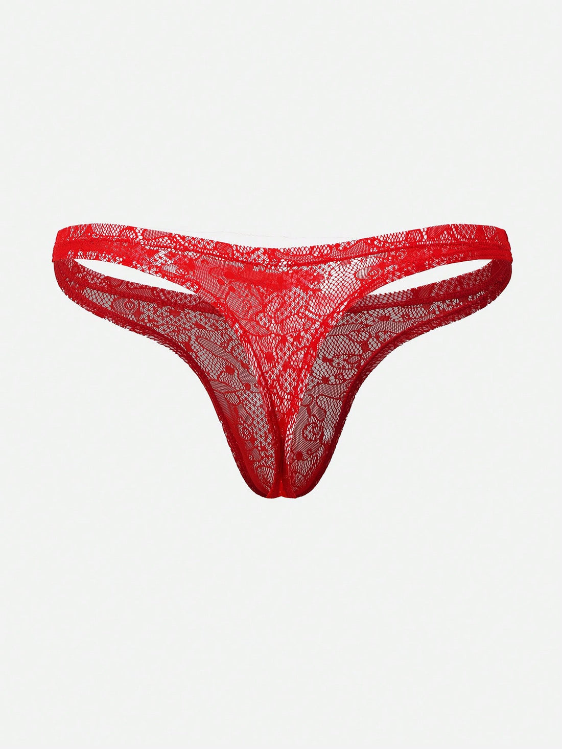 1pc Men’s Textured Knit Short, Red Color, Lightweight Fabric, Minimal Design, For Casual Wear