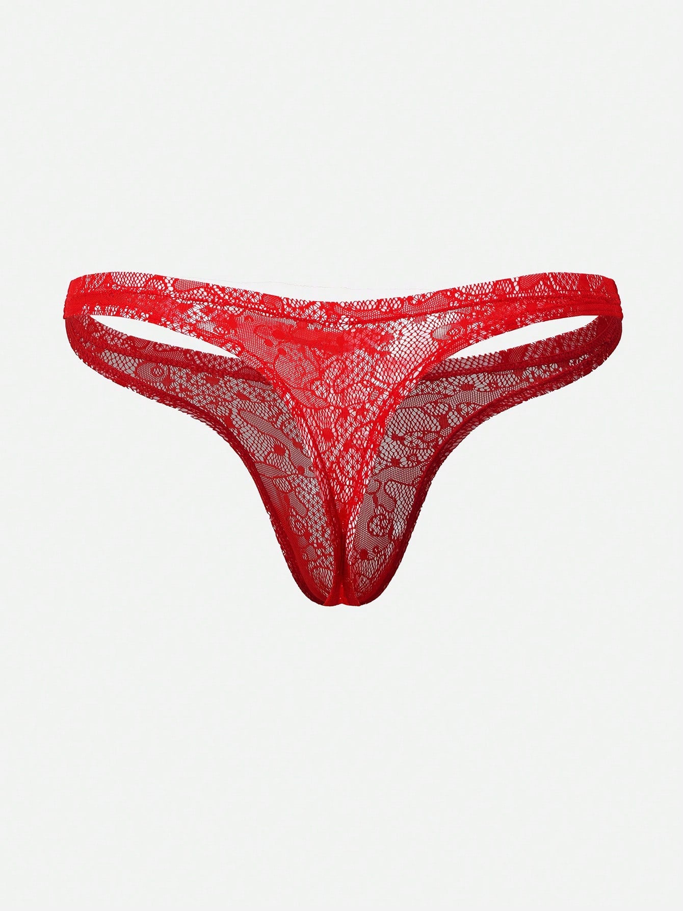 1pc Men’s Textured Knit Short, Red Color, Lightweight Fabric, Minimal Design, For Casual Wear