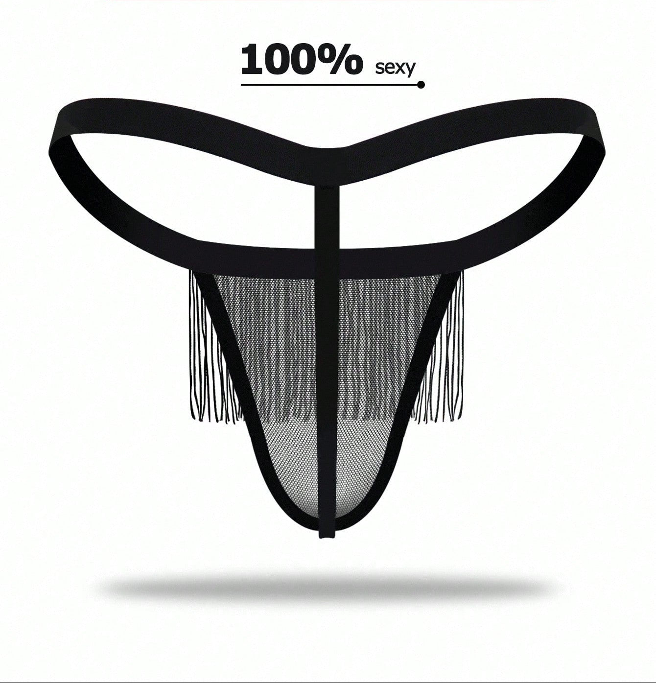 Men’s Solid Color Short with Fringe Detail, Lightweight Material, Simple Fashion Style